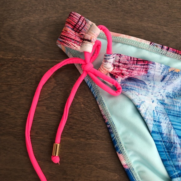 Hobie Tropical Colorful Palm Ocean Bikini Bottoms - Picture 4 of 7